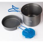 Котел с крышкой-сковородой Tramp из анодированного алюминия 1л