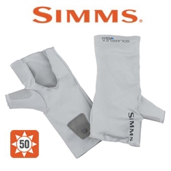 Simms SolarFlex No-Finger SunGlove, Sterling