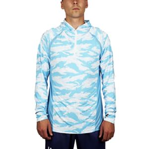 Джерси с капюшоном Nautilus SPF цвет Blue (Ice Silk) р-р. XL