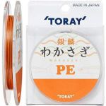 Шнур PE Toray Wakasagi PE 30m Orange # 0.3 2.4kg.
