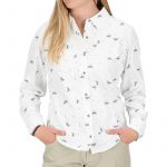 Рубашка Simms Women's Isle LS Shirt, Dragon Fly White, S