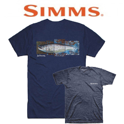 Simms DeYoung Seatrout T-Shirt Navy Heather