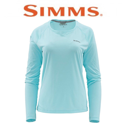 Simms Women's Solarflex Crewneck, Sea Breeze