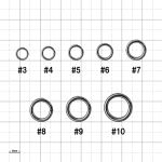 Заводные кольца Gamakatsu Ti Split Ring #9