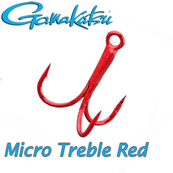 Gamakatsu Micro Treble Red
