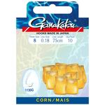 Крючок Gamakatsu BKS-1130G Corn 75см №12 d поводка 016 (10шт.)