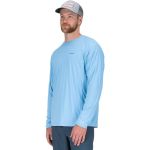 Термофутболка Simms SolarFlex LS Crewneck - Solid, Laguna, XL