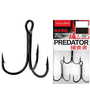 Крючки-тройники Lucky John Predator сер. LJH234 разм.006 8 шт.