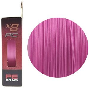 Шнур Ruzza X8 PC 150м Pink 0,185мм 8,2кг/18lb