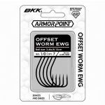 Крючок офсетный BKK Armorpoint-Offset Worm EWG (Refill Pack) (A-EW-8204) 1/0# (7шт)