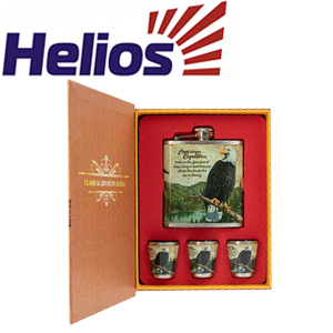 Набор Орел (фляжка + стопки) Helios