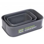 Емкости для прикормки и насадки Feeder Concept EVA 3шт. 01 набор FC101B