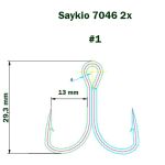 Крючки тройные Saikyo 7046 BN 2X № 1 (5шт)