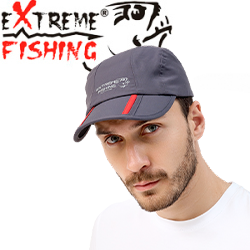 Extreme Fishing Addiction Waterproof Cap, Crimson Streamline