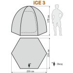 Палатка для зимней рыбалки Maverick ICE 3 (Blue)