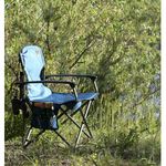 Элитное складное кресло Camping World Dreamer Chair blue (4,8 кг, чехол, мягкое сиденье, карманы, цвет-синий)