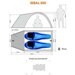 Туристическая палатка World of Maverick IDEAL 200 Alu