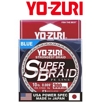 Yo-Zuri PE Superbraid Blue 300 Yards