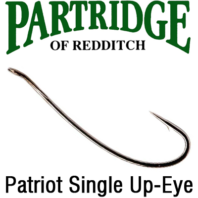 Partridge Patriot Single Up-Eye Hooks, Black Nickel