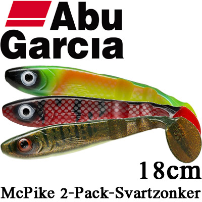 Abu Garcia Mcpike 18cm 49g 2-Pack-Svartzonker