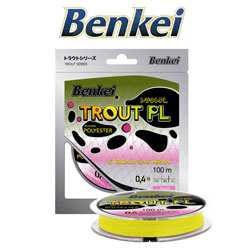 Benkei Trout PL 100m желтый fluo 