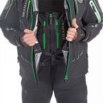 Костюм-поплавок мужской демисезонный Shaman "Angler" (S-311-0) -20, hardguard, черный (зеленые молнии)
