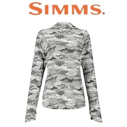 Simms Women's Bugstopper SolarFlex Hoody, Shroud Sterling