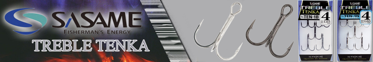 Sasame Treble Tenka Hook Black