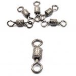 Вертлюг Namazu Rolling Ribbed Swivel, латунь, цвет BN, р. 4/0, test-125 кг (уп.5 шт)