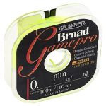 Леска Owner Broad Game Pro Yellow 100м 0,22мм 3,24кг