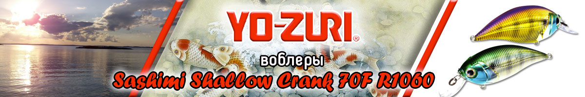 Yo-Zuri Sashimi Shallow Crank 70F R1060 
