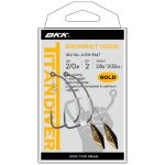 Крючок офсетный огруженный с подвеской BKK Titan Diver - Gold Superslide #5/0-3/16oz (2шт)
