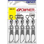Застежка с вертлюгом Owner Snap Swivel №3 6шт