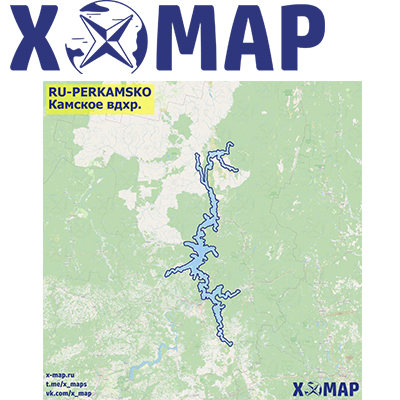 Карты X-MAP Камское вдхр.