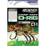Крючок Owner Carp Taff D-Rig w/CT-1 teflon №4 4шт