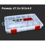 Коробка для приманок Vido Craft VD-2012 Fluorocarbox Clear Box, размер 27.5х18.5х4.2см