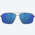 Очки поляризационные Costa Flagler 580P Brushed Gunmetal/Blue Mirror 580P