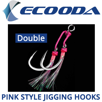 Ecooda Pink Style Jigging Hooks (Double hook)