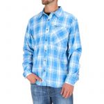 Рубашка Simms Outpost LS Shirt, Pacific Plaid, S