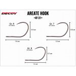 Крючок форелевый одинарный Decoy AT-31 Areate Hook #8
