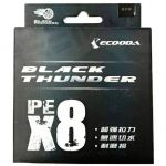 Шнур ECOODA Black Thunder PEX8 200 м (#3.0 0.28мм 44Lb 20.2кг) 5 цветный