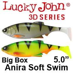 Lucky John 3D Series Anira Soft Swim 5" Big Box