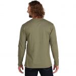 Футболка Simms Logo LS Shirt, Military Heather, L