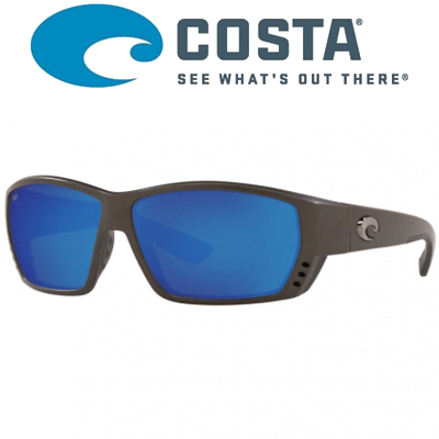 Costa Tuna Alley 580 P Steel Gray Metallic/Blue Mirror 