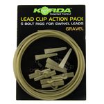 Клипса на трубке Korda Lead Clip Action Pack Clay KLCAPC