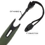 Нож Akara Falcon 120 mm сталь 3Cr13 с огнивом и компасом