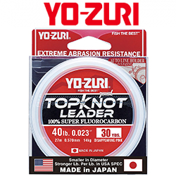 Yo-Zuri Topknot Leader Fluorocarbon 100% 27м (disappearing pink)