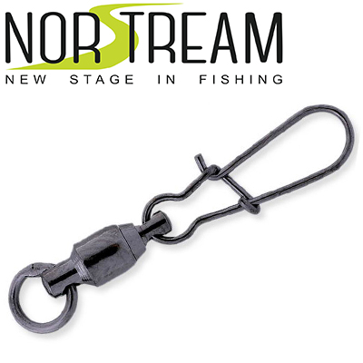 Norstream Ball bearing swivel with solid ring + Nice snap