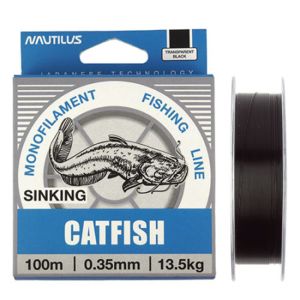 Леска Nautilus Catfish 100м Dark Black 0,45мм., 26,2кг