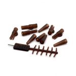 Клипса безопасная Nautilus Lead Clip Heavy Duty-Bolt-Tail Rubber Brown